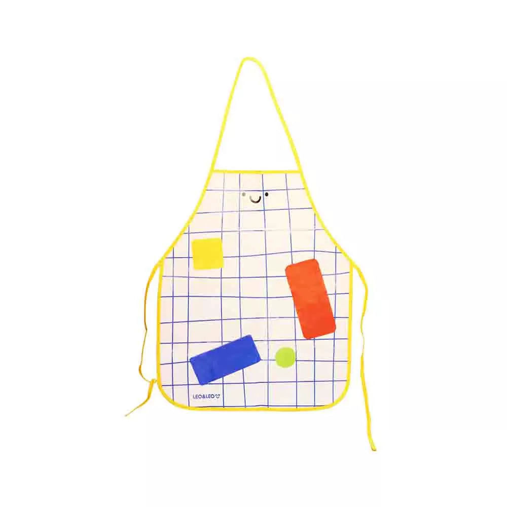 Avental Infantil Leonora Plástico Modelo Solar Xadrez em Oferta na Shopee