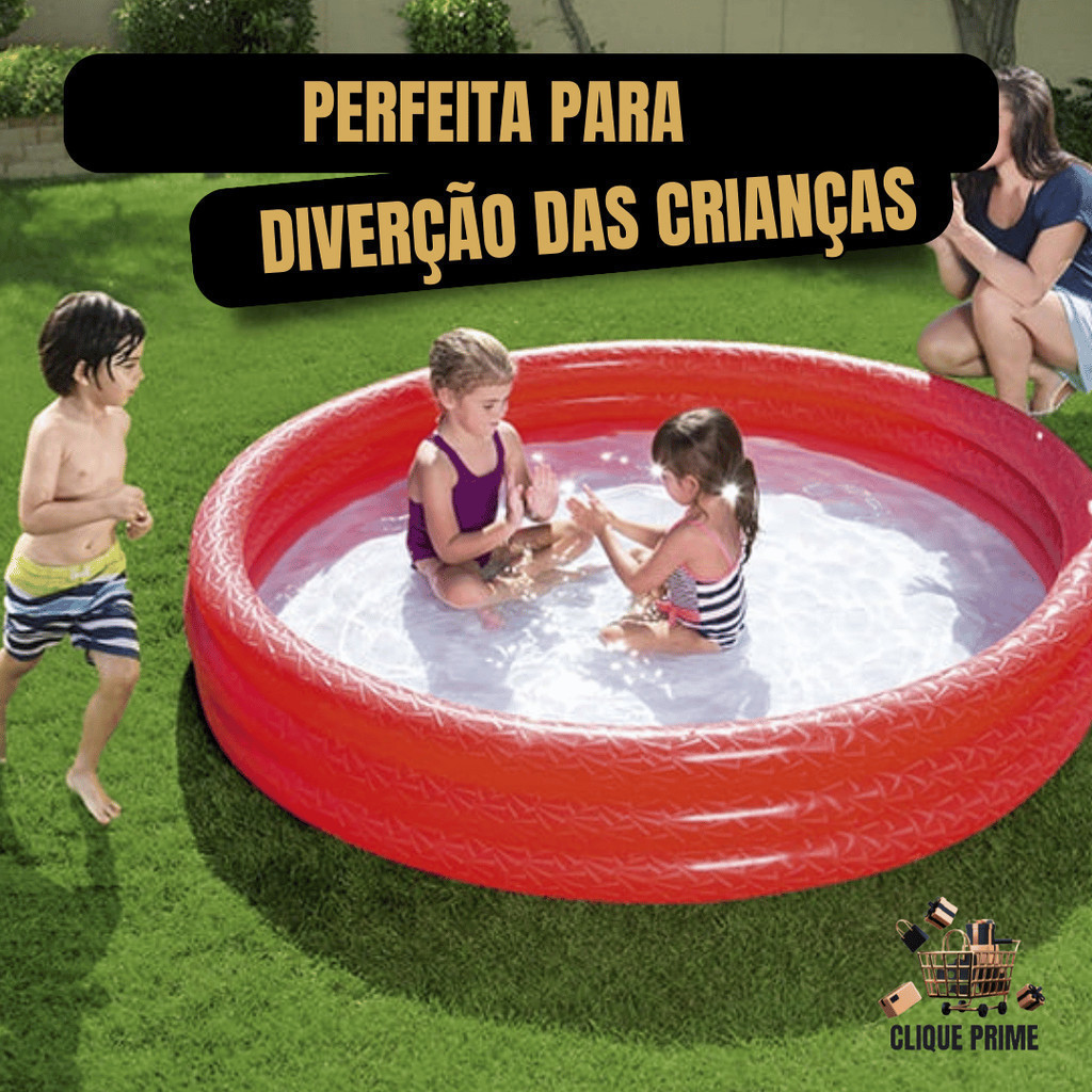 Piscina Inflável Infantil Capacidade 480 litros Bestway Para Crianças Super Resistente