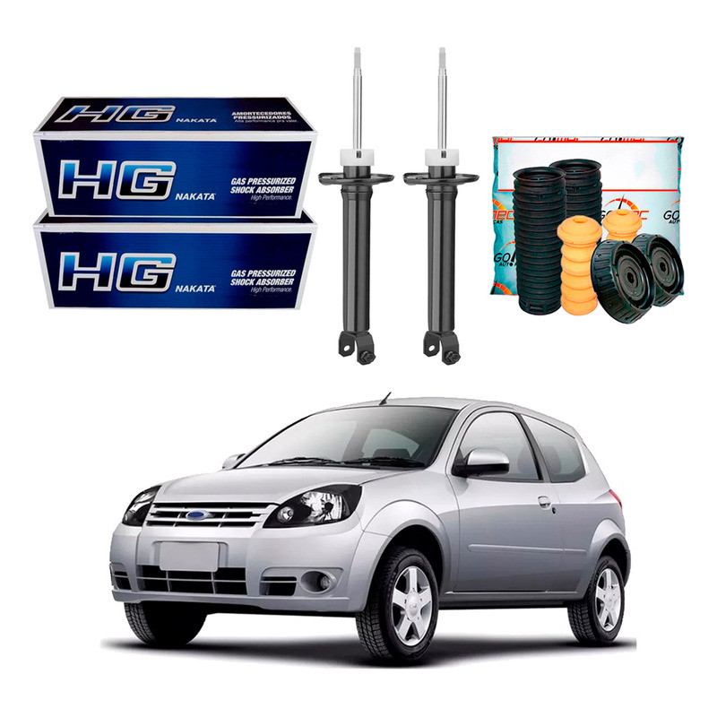 Kit Amortecedor Traseiro Nakata Ford Ka 1.0 1.6 2007 A 2011 em Oferta na Shopee