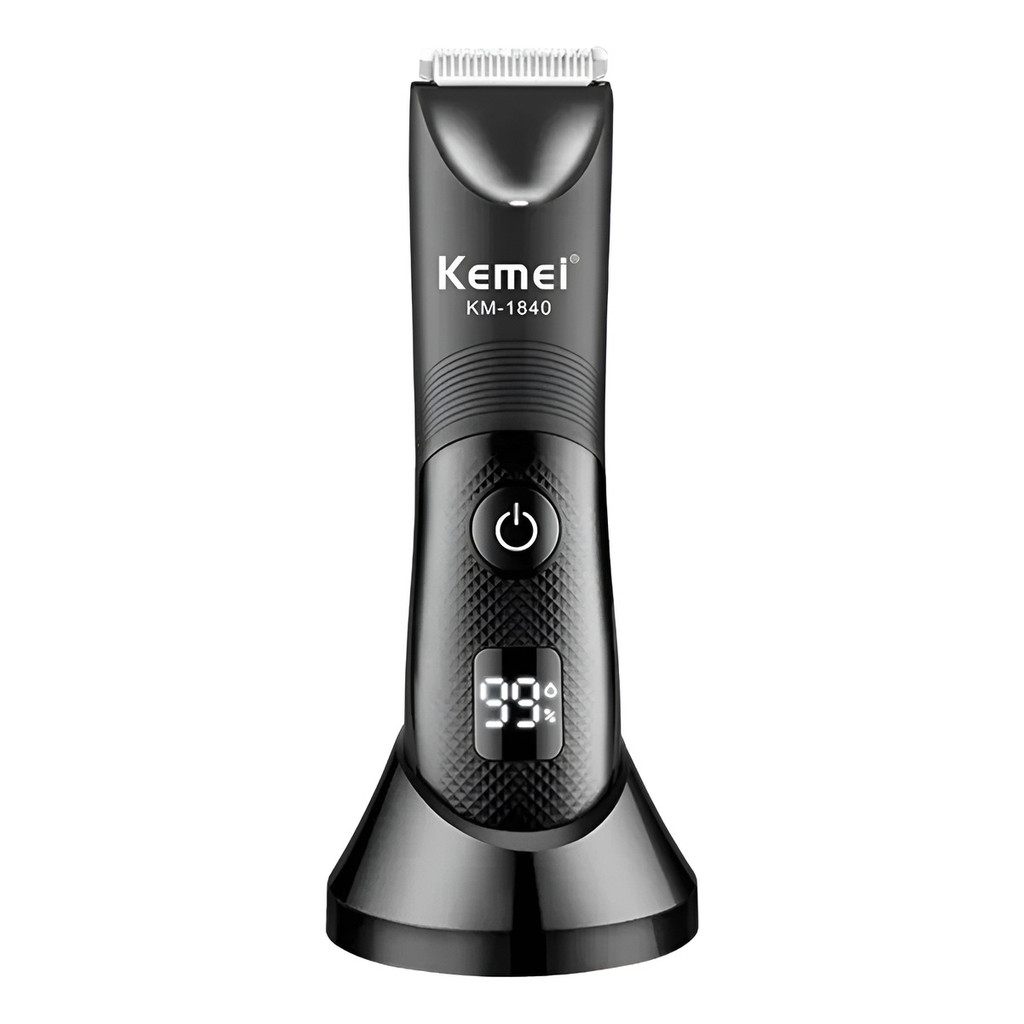 Depilador Íntimo Barbeador Aparador Desmatador Kemei Km-1840 A prova Dgua