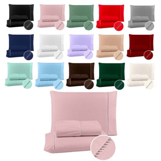 Lencol Solteiro, Padrão, Queen, King 400 Fios Micropercal Jogo De Cama 02 a 03 Peças em Oferta na Shopee