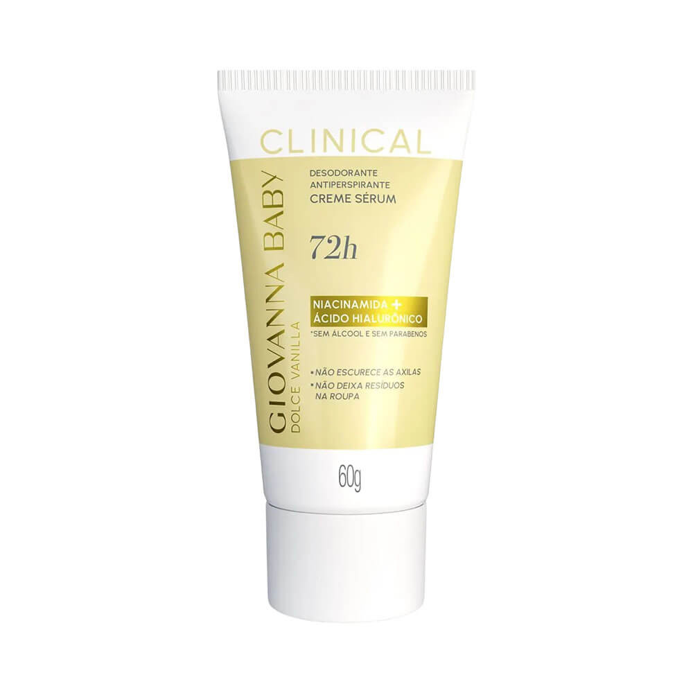 Desodorante Creme Giovanna Baby Clinical 72h Dolce Vanilla 60g