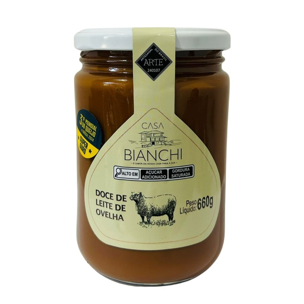 Doce de Leite de Ovelha 660g - Casa Bianchi em Oferta na Shopee