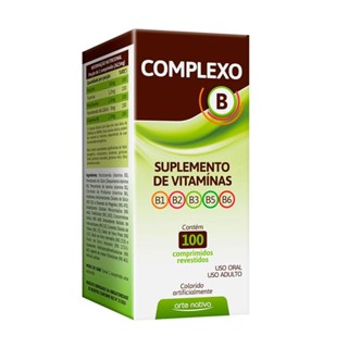 Suplemento de Vitaminas Complexo B 100 Comprimidos Revestidos em Oferta na Shopee