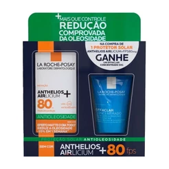 Kit La Roche-Posay Protetor Facial Anthelios Airlicium FPS 80 40g + Gel de Limpeza Effaclar 50g