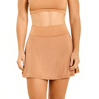 Short Saia New Fly Cappuccino Snd Fitness em Oferta na Shopee