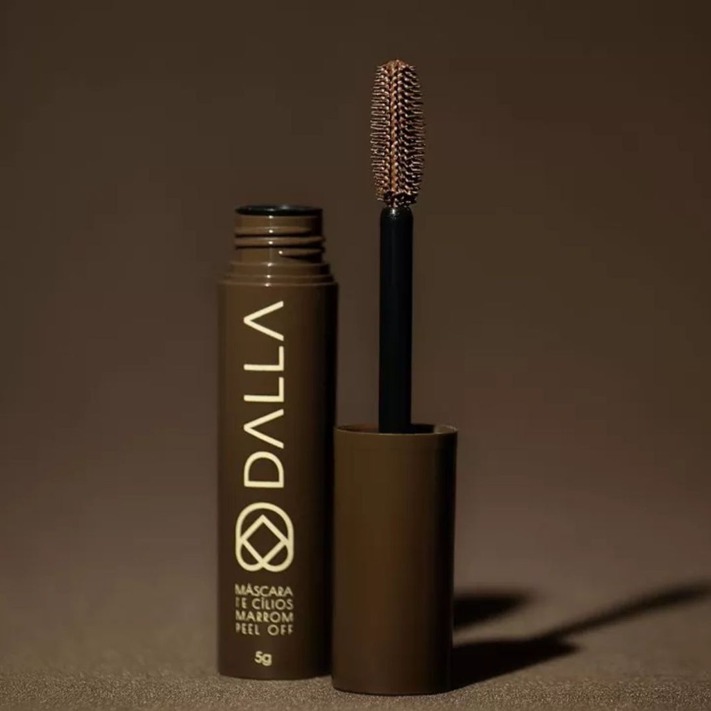 Máscara de Cílios Marrom Peel Off 5g - Dalla em Oferta na Shopee