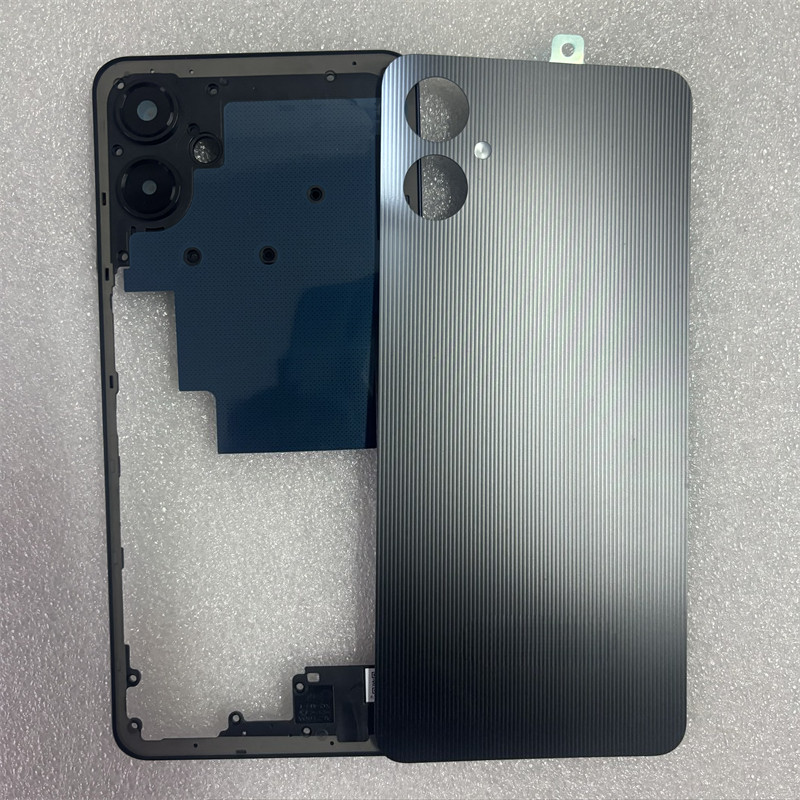 A + Para Samsung Galaxy A06 Tampa Traseira Da Bateria Carcaça Completa Caixa Moldura Intermediária + Botão De Volume + V