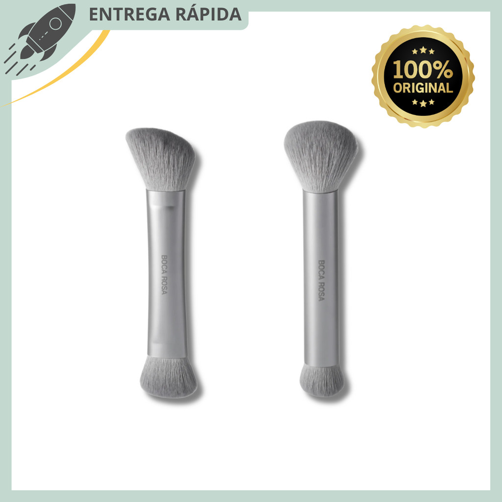 PINCEL BOCA ROSA DUO 1 E DUO 2 MULTIFUNCIONAL PROFISSIONAL ACABAMENTO PERFEITO E SUAVE