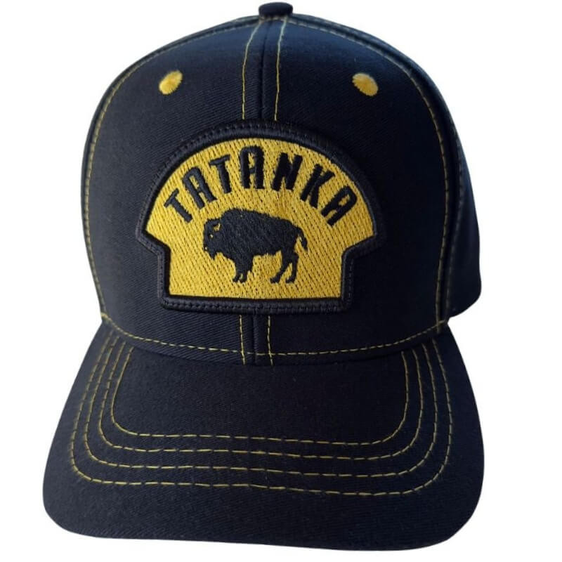 Boné Original Tatanka aba reta preto bordado bizon
