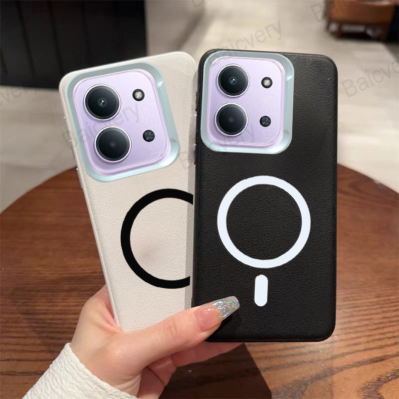 Para Redmi 15C 4G 5G POCO C85 Capa Estampada De Couro Macio Com Adesivo Magnético em Oferta na Shopee