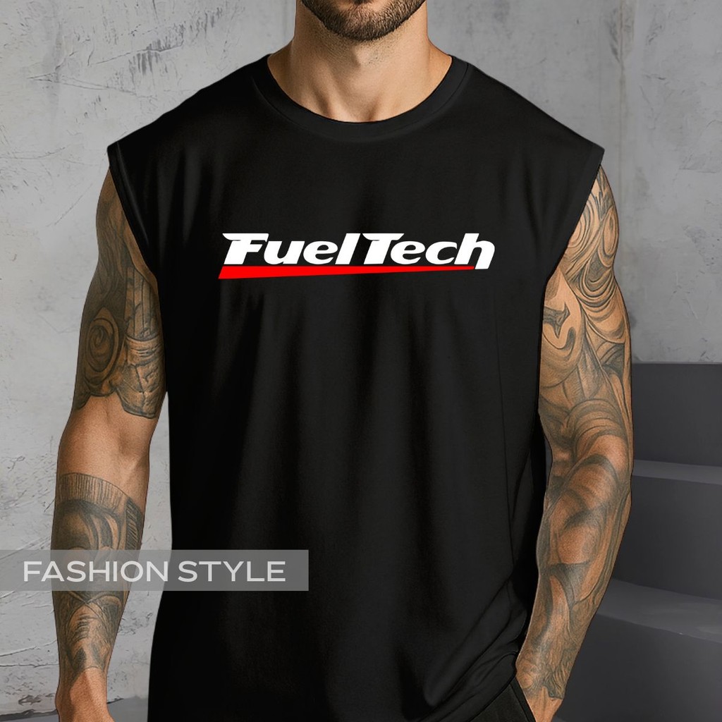 Regata Oversized Fuel Tech FT Injeção Alta Performance Motor Bateria Sensor Regata Machão Blusa Cavada