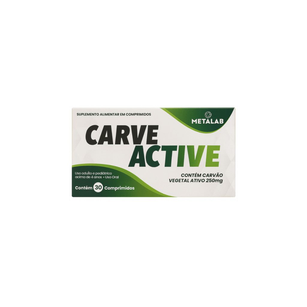 Carve Active Com 30 comprimidos METALAB em Oferta na Shopee