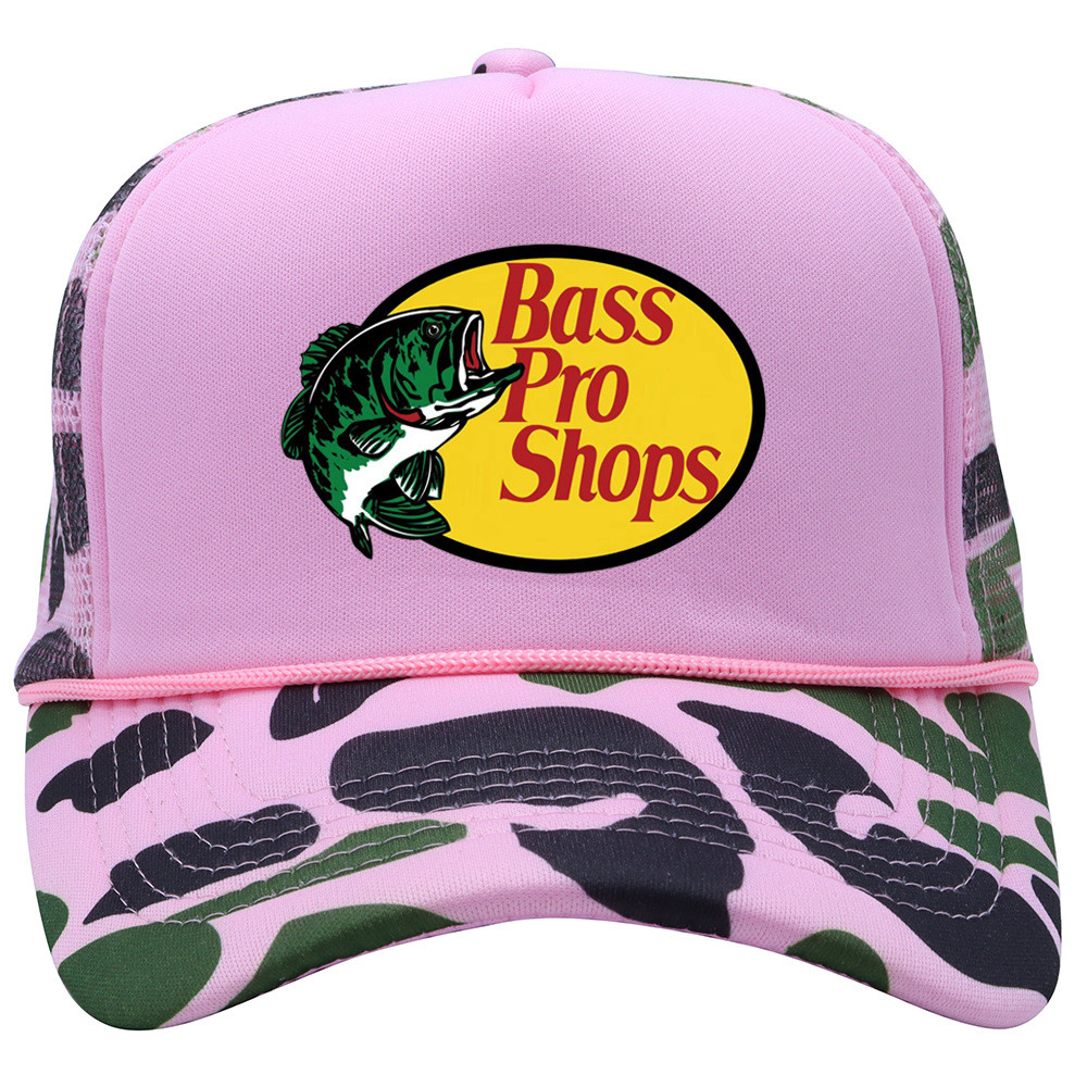 Boné estilo trucker com estampa xadrez camuflada para homens, boné de pesca e beisebol respirável com proteção solar par