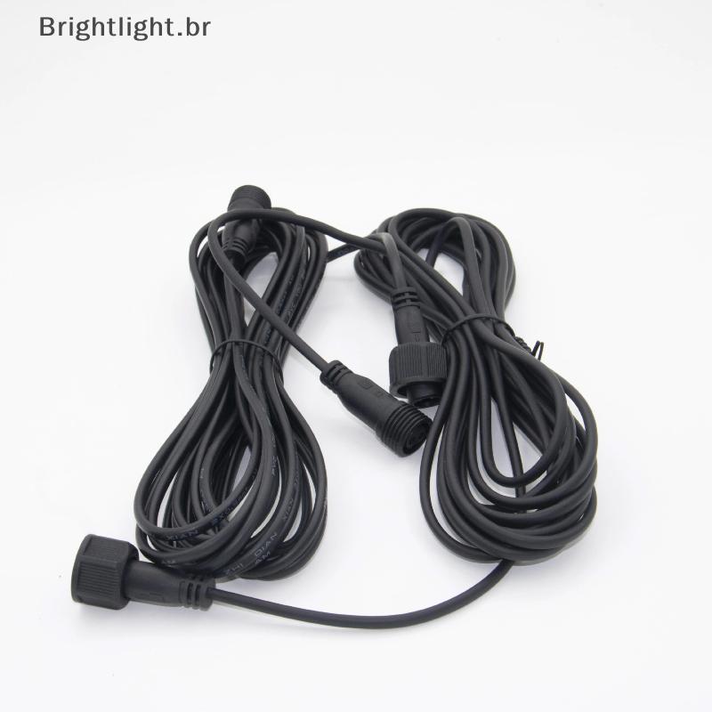 [brightlight.br] 1 Unidade De 2 Pinos Macho Para Fêmea Conector Holofote Cabo Universal De Extensão De 1 A 10 Metros Sol
