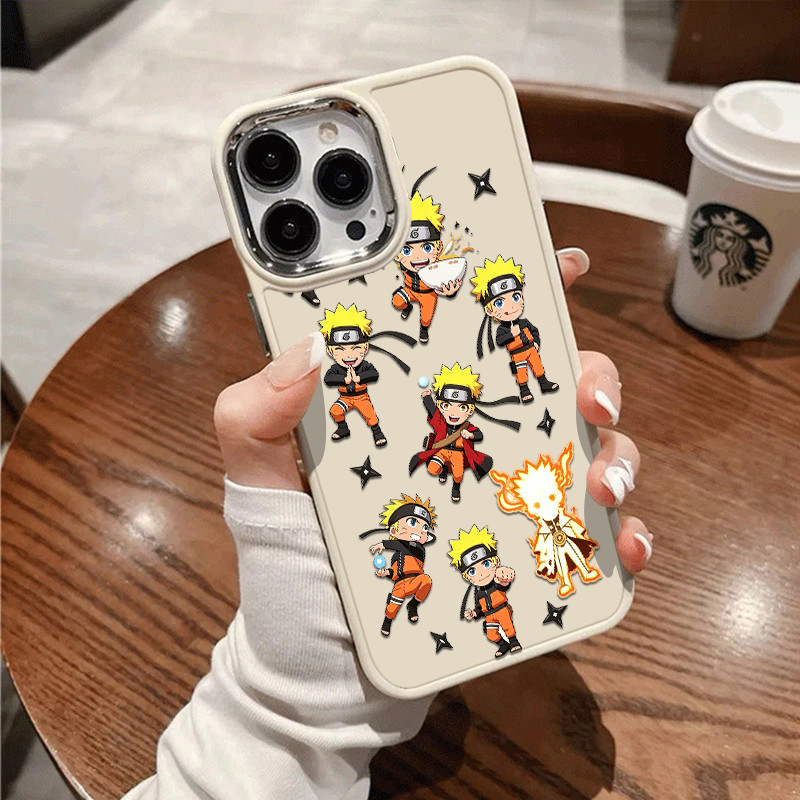Capinha Capa Naruto Chibi adesivos ​Para iPhone 11 13 12 14 15 16 pro max 16 7 8 Plus capinha anti