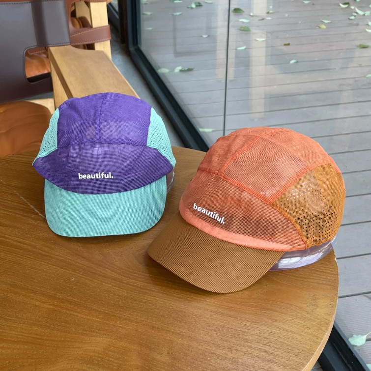 Boné Five Panel Aba Curta Malha Bordado Moda Ciclismo Corrida Camping Praia PESCA Masculino Feminino