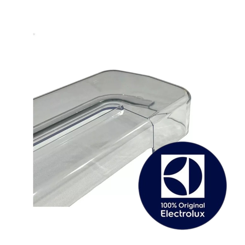PRATELEIRA RASA PORTA REFRIG ELECTROLUX ORIGINAL - DC51 - DC51X - DF51 - (DEMAIS MODELOS NA DESCRIÇÃO)