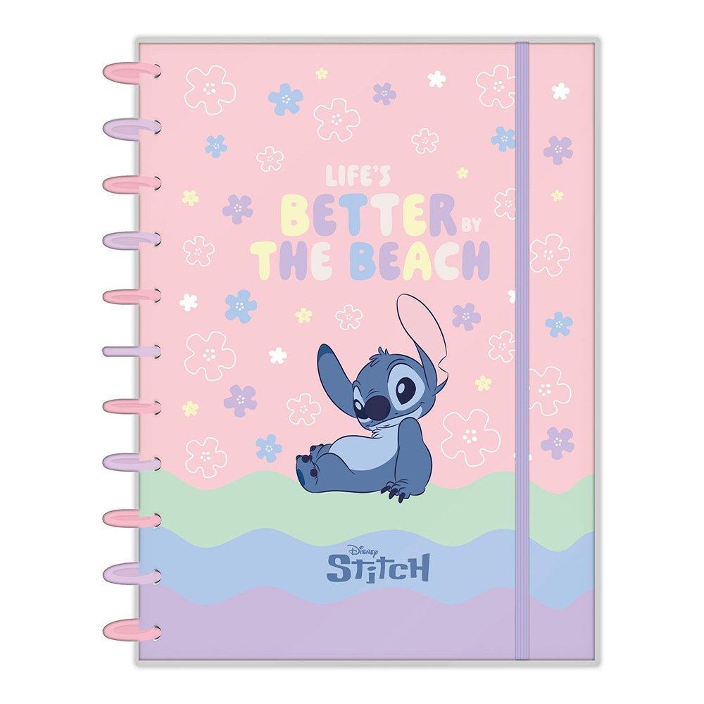 Caderno Espiral Foroni Universitário Disco 01m Stitch 1x80fls