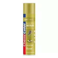 Tinta Spray Chemicolor Metálica Dourada 400ml