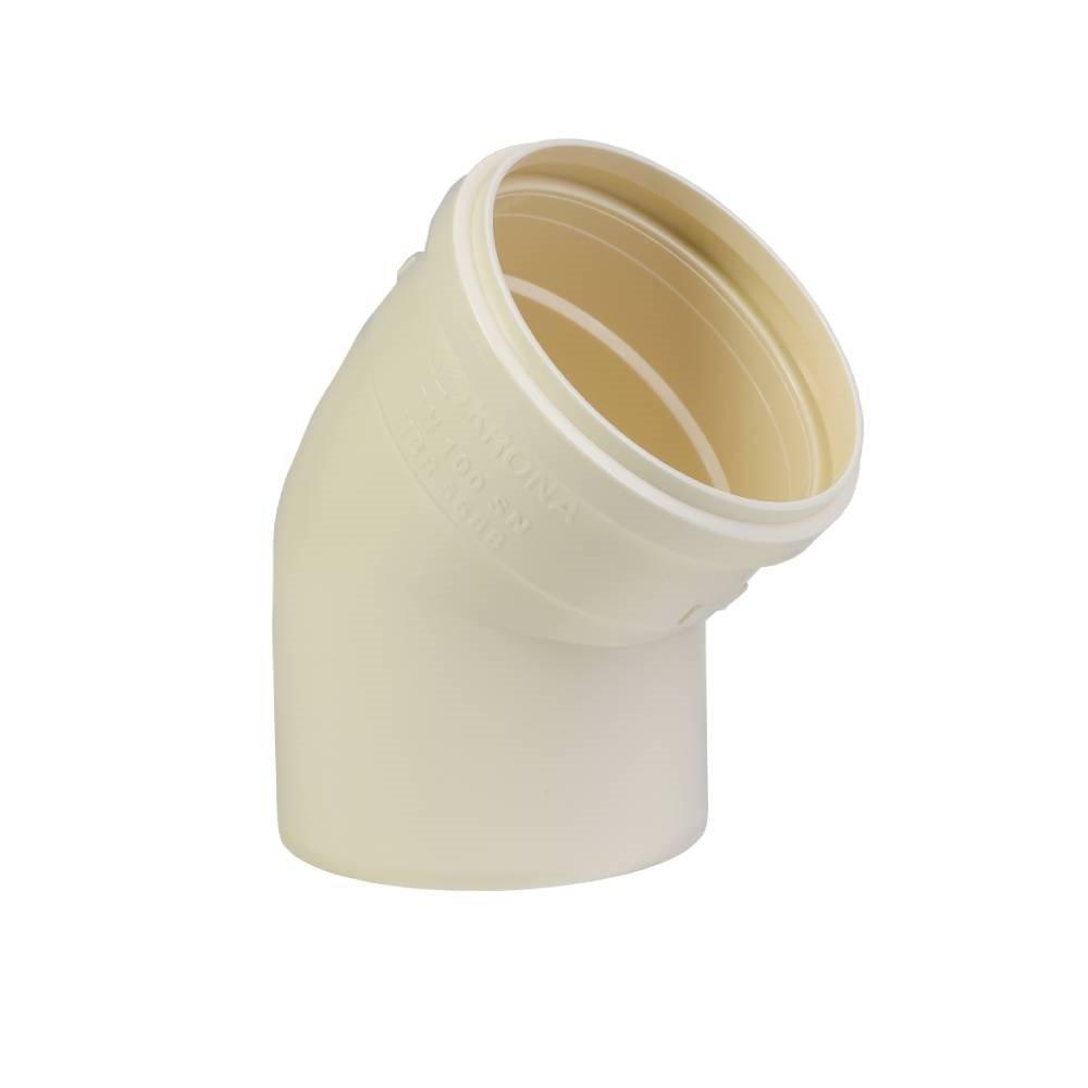 Joelho Esgoto Krona 45º 100mm - Embalagem com 10 Unidades