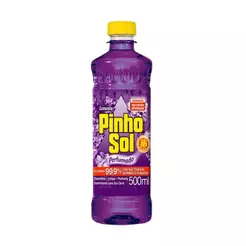 Desinfetante Pinho Sol Perfumado Lavanda 500ml - Embalagem com 12 Unidades