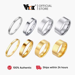 Anel De Alto Polimento Vnox 2mm-8mm Para Homens E Mulheres , Ajuste Confortável Aliança De Casamento De Uso Diário Anti-