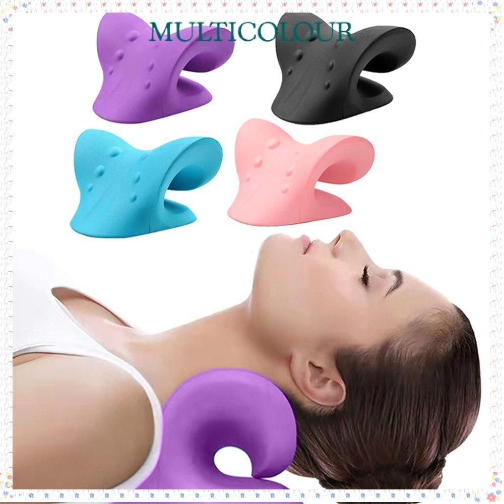 Travesseiro De Tração De Cabeça Multicolor Conforto Extremo Melhora O Sono Alinhamento Da Coluna Corpo Relax Maca De Pes