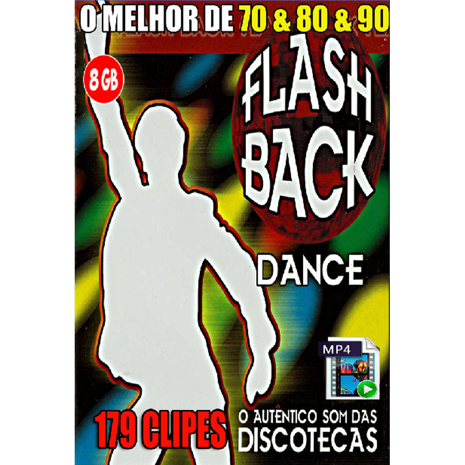 Pen Drive 8gb Com 179 Clipes Flash Back Dance Mp4