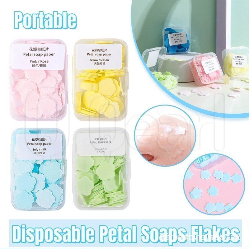 Flocos de Sabão CFC Descartáveis, Pétalas de Sabão CFC Mini/Sabão para Lavar as Mãos, Amigo das Crianças/Esterilização C