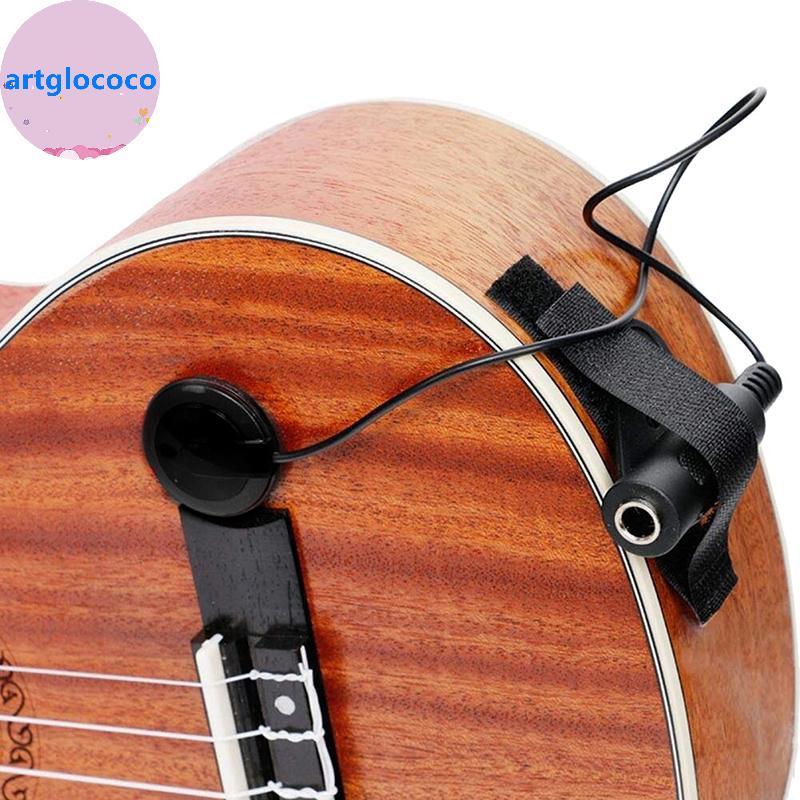 Artglococo Contato 6.35 Microfone Piezo Piup Para Guitarra Acústica Violoncelo Banjo Ukulele Alaúde Bandolim Violino BR