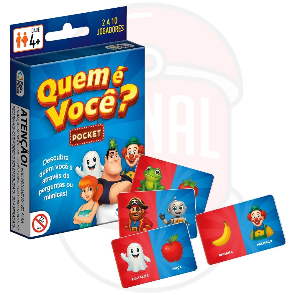 JOGO QUEM É VOCÊ? POCKET PAIS E FILHOS CARTAS BRINQUEDOS EDUCATIVO CRIANÇAS PERGUNTA CARA A MESA & · foto 2