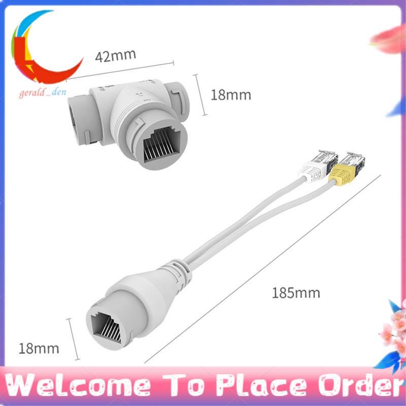 1 Conjunto 2-Em-1 Câmera POE Simplificada Cabo Conector Divisor De Três Vias RJ45 Cabeça Instalar Adaptador