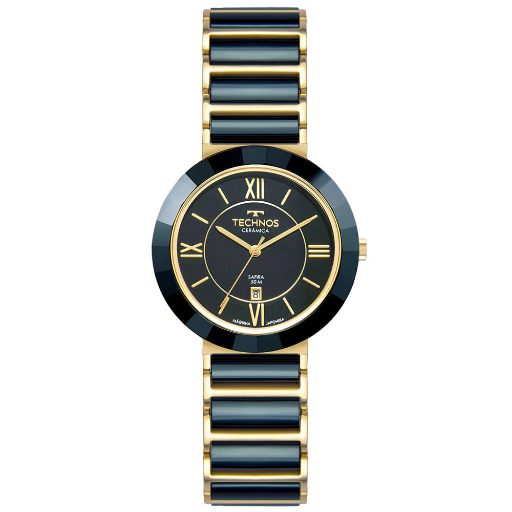 Relógio Technos Feminino Cerâmica Dourado - 2015CE/1A