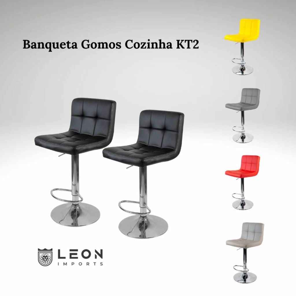 Kit 2 Banqueta Gomos Cozinha 3-35
