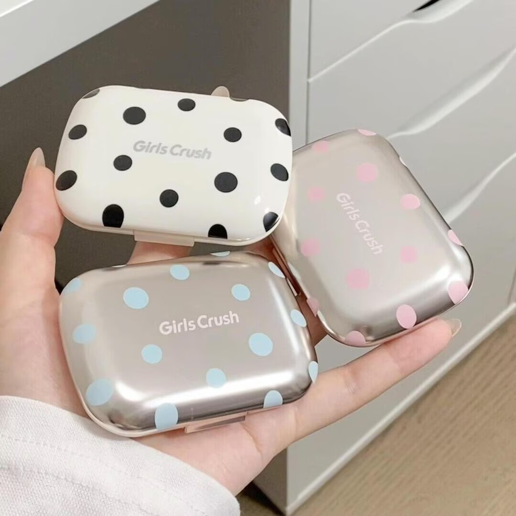 GIRLS CRUSH bolinhas onda olho bochecha paleta multiuso Tricolor sombra Blush contorno destaque sombra tudo-em-u