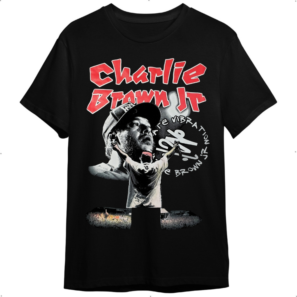 Camiseta Streetwear Charlie Brown Jr Chorão Preta Masculino e Feminino Adulto Infantil e Plus Size Envio Imediato