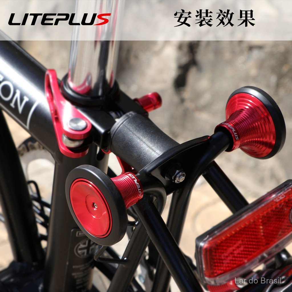 Bicicleta dobrável grande de liga de alumínio Wheelliteplus, fácil de empurrar, com rodas de tecido para fácil manobrabi