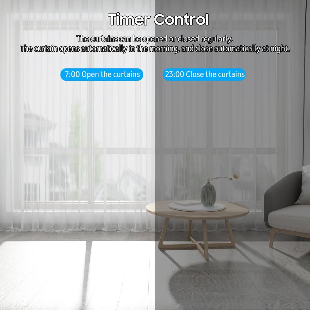 XIXIAN 2 unidades de motor de cortina inteligente WiFi BT Interruptor de controle de voz Robô elétrico APP Configuração