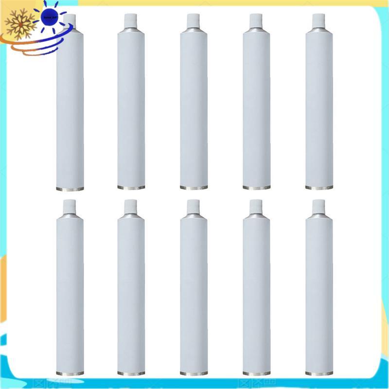 [Le's Shop] Tubos De Tinta A Óleo Vazios Com 10 Pacotes , Alumínio Tampa Para Várias Tintas E Cremes 100ML