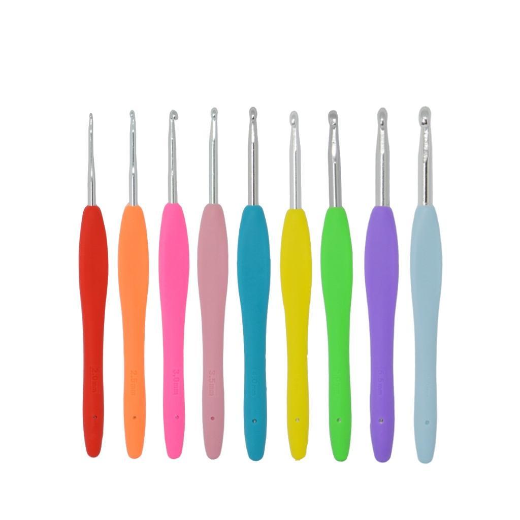 Cartela C/ 9 Agulha Croche Cabo Soft Colorida Westpress