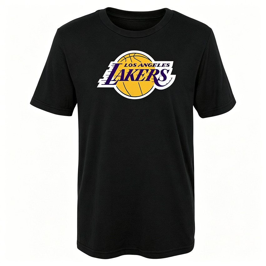 Camiseta Masculina Feminina Oversized Estampa Los Angeles Lakers Basquete T-shirt Casual Streetwear Camiseta de Algodão