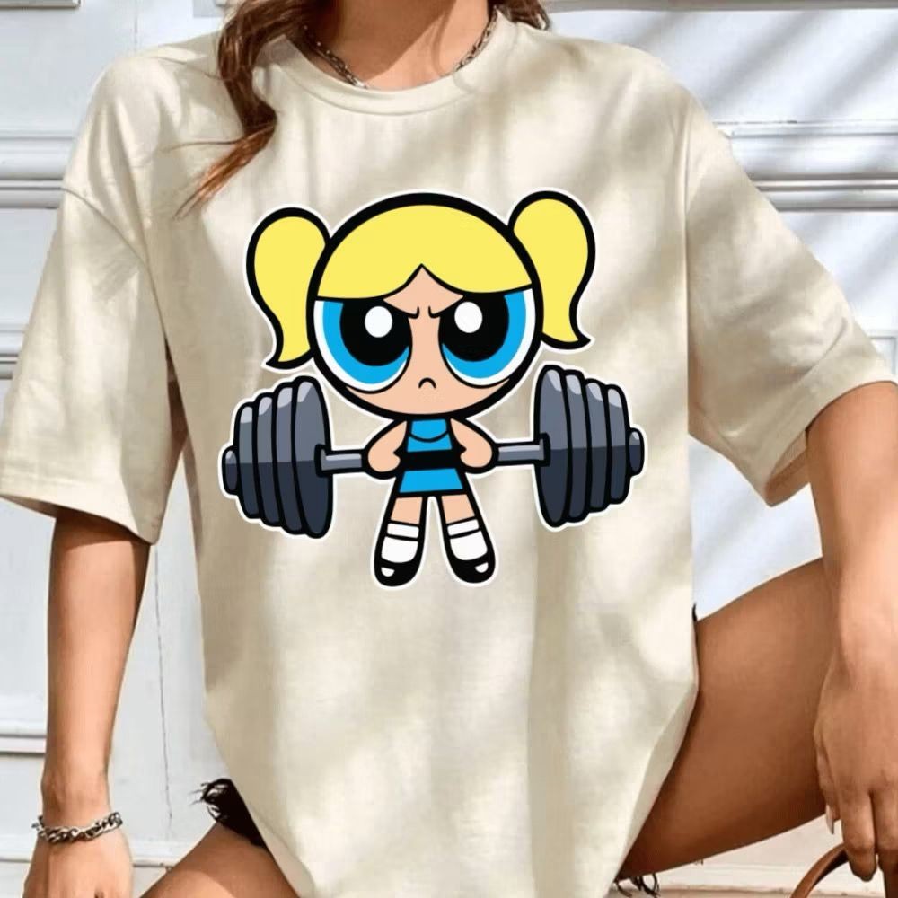 Camiseta Feminina Academia Estampada Camisetao Meninas Super Poderosas