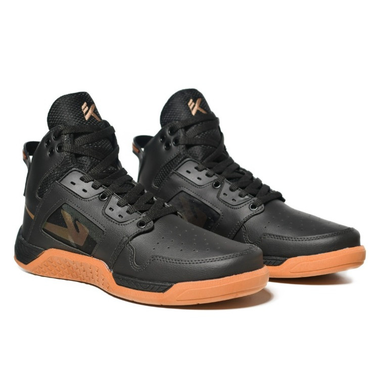 Bota Masculina Tênis Cano Alto Esportivo Sola Reta Antiderrapante Calçado Treino Fitness Academia