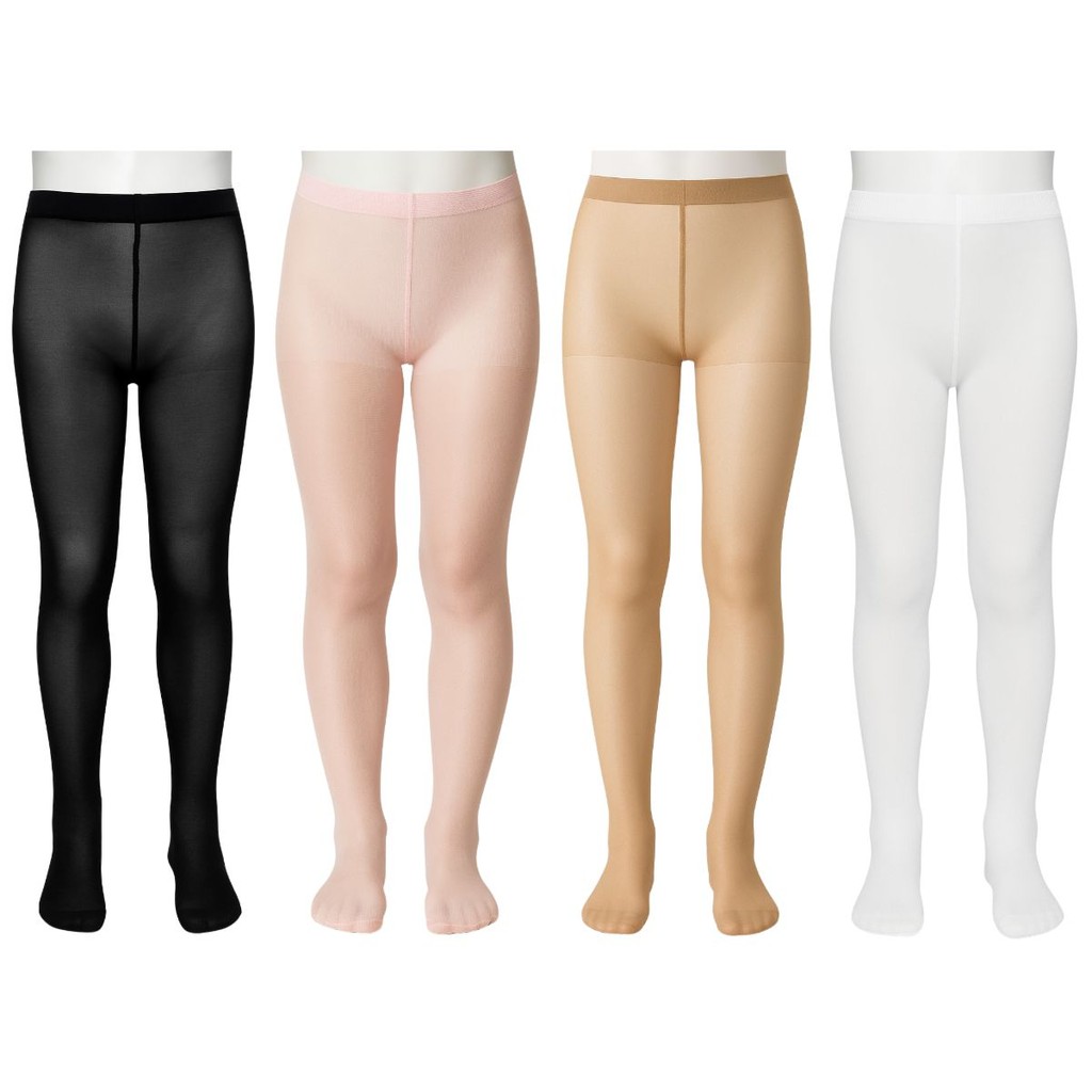 Kit 2 Meias Calças Menina Infantil Daniela Fio 40 Lisa Fininha Confortável Toque Suave Respirável Macia