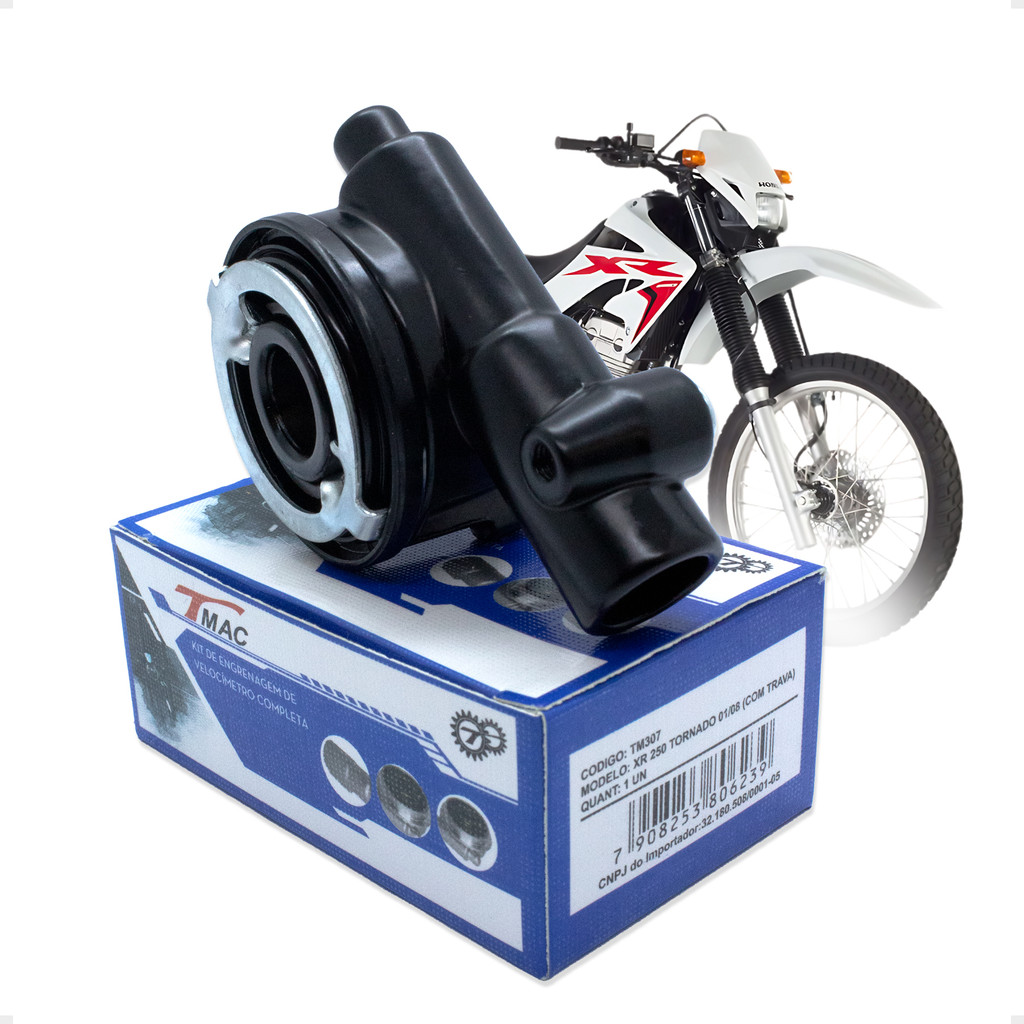 Kit Engrenagem De Velocímetro Caracol Para Xr 250 Tornado 2001 Até 2008 Nx 400 Falcon 1999 2008