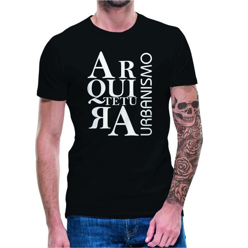 Camiseta Arquitetura Urbanismo Camisa Algodão Arquiteto Curso Universitário Faculdade Profissão