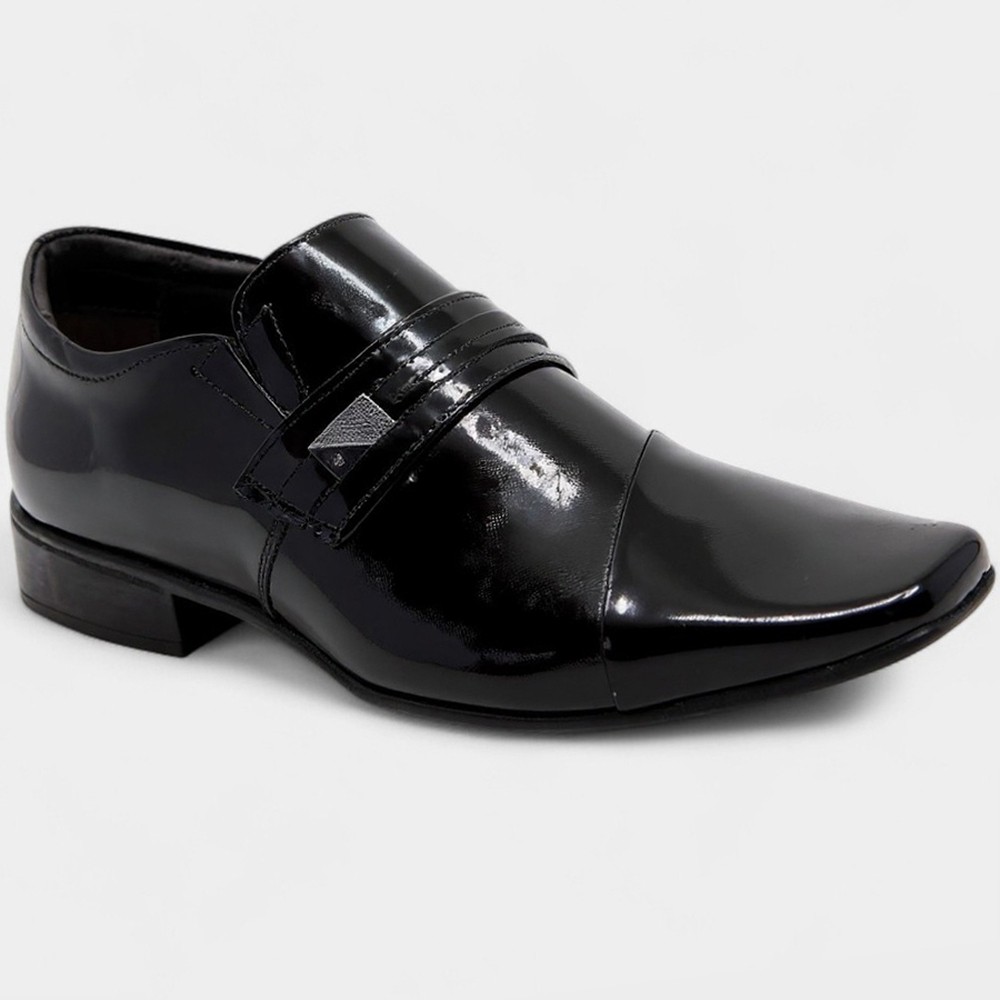Sapato Social Jota Pe Couro Air Fillipo Masculino - Preto