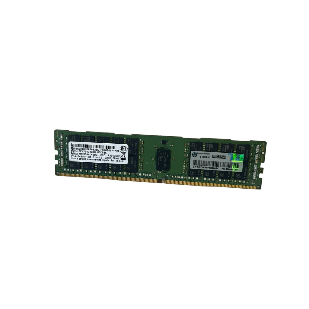Memória Ddr4 32gb 2400r Hpe G9 Dl360 Dl380 Ml350 Dl560 Smart