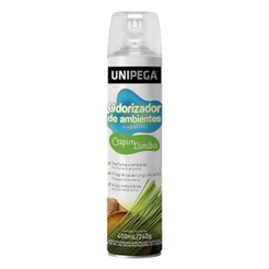 ODORIZANTE (SPRAY) CAPIM LIMAO 400ML/240G UNIPEGA ODORIZANTE BOM AR CHEIRINHO AROMATIZADOR